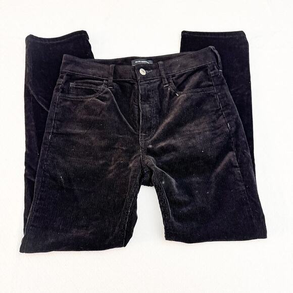 Club Monaco The High Rise Skinny Cord Style Black Denim Jeans Size 26 - Picture 4 of 9